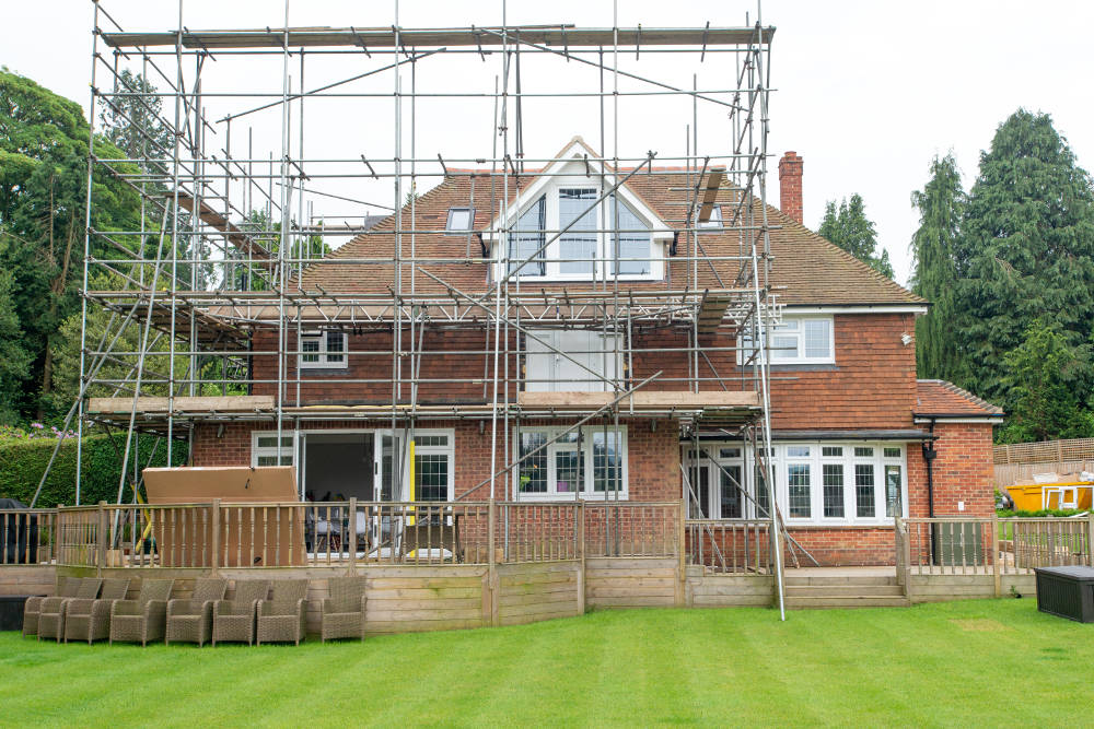 house-with-scaffolding-during-loft-conversion